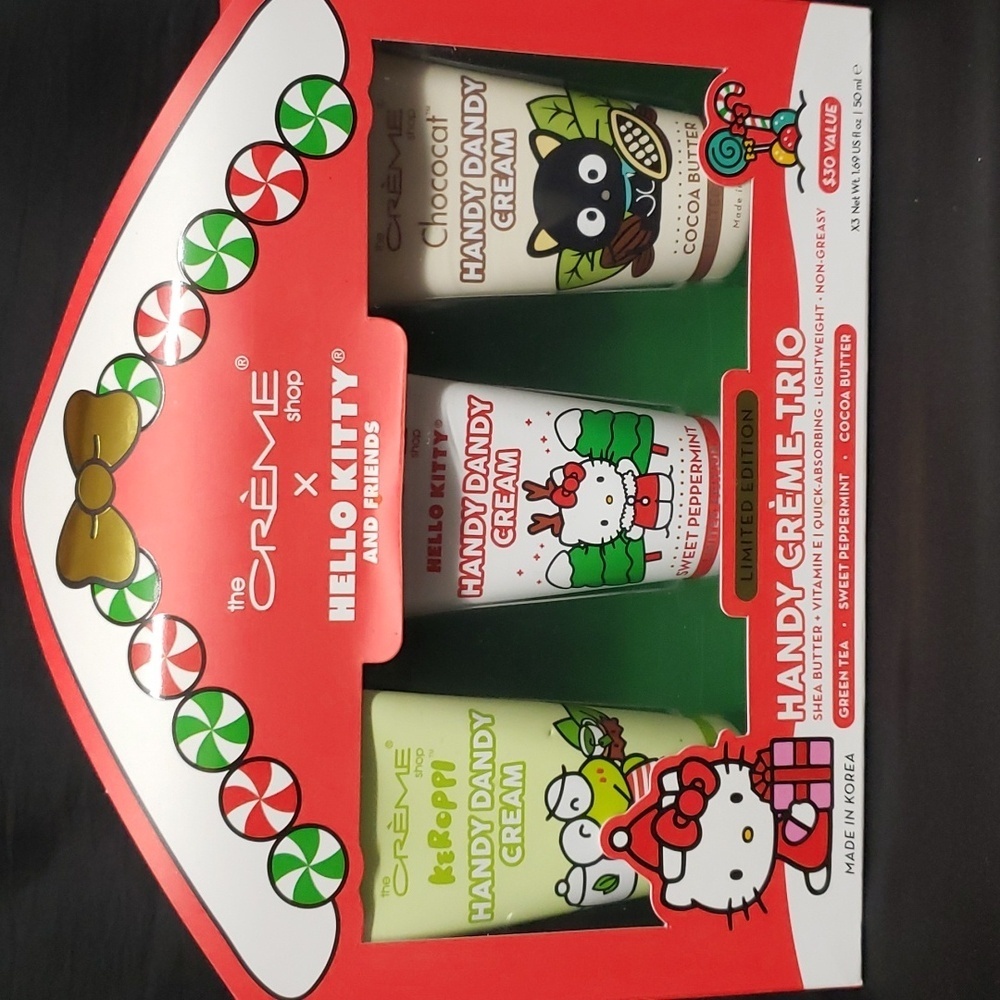 Hello Kitty and Friends Limited Edition NWT Gift Boxed Handy Creme Trio